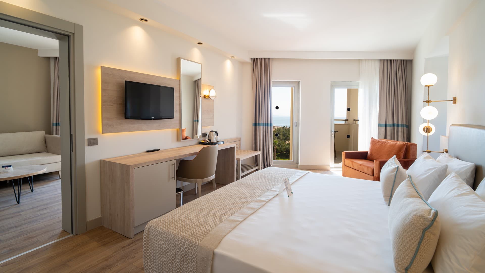 Arcanus Hotels Sorgun Deluxe Aile Odaları yatak odası